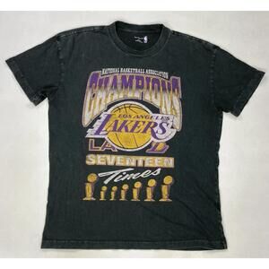 Abercrombie Fitch Los Angeles Lakers 17 Times Champions T-Shirt Men Large